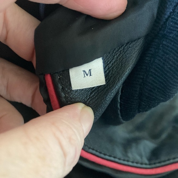 Chevignon Black Biker Distressed Soft Leather Motorcycle Jacket Sz M - Picture 13 of 13